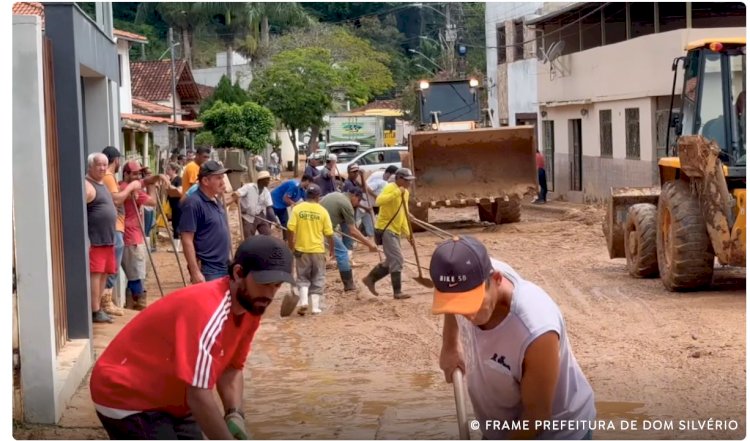 Fortes chuvas em Minas Gerais destroem 9 pontes em Dom Silvério