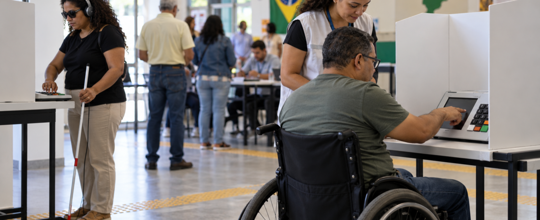 Eleições de 2026 terão quase 2 milhões de eleitores com deficiência aptos a votar