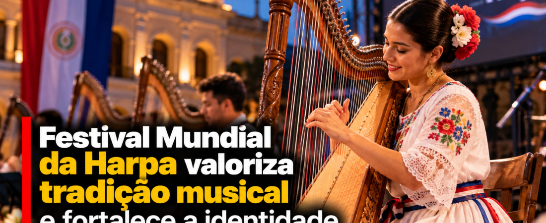 Festival Mundial da Harpa valoriza tradição musical e fortalece a identidade cultural do Paraguai