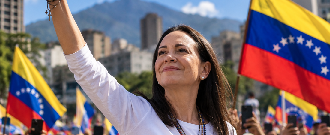 Oposição venezuelana ganha força após retorno de María Corina Machado ao país