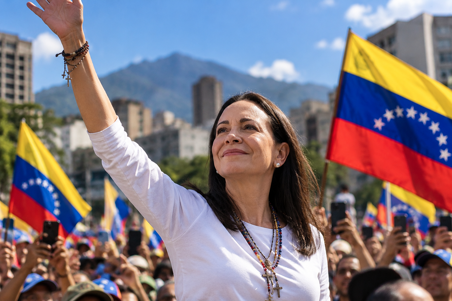 Oposição venezuelana ganha força após retorno de María Corina Machado ao país
