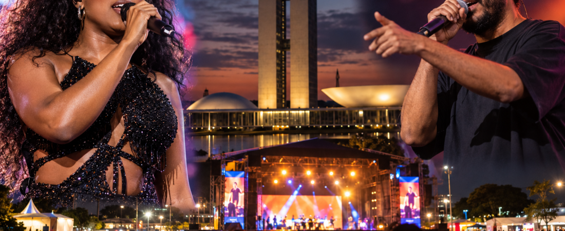 Brasília recebe Iza, Criolo e grandes atrações musicais em fim de semana de intensa programação cultural