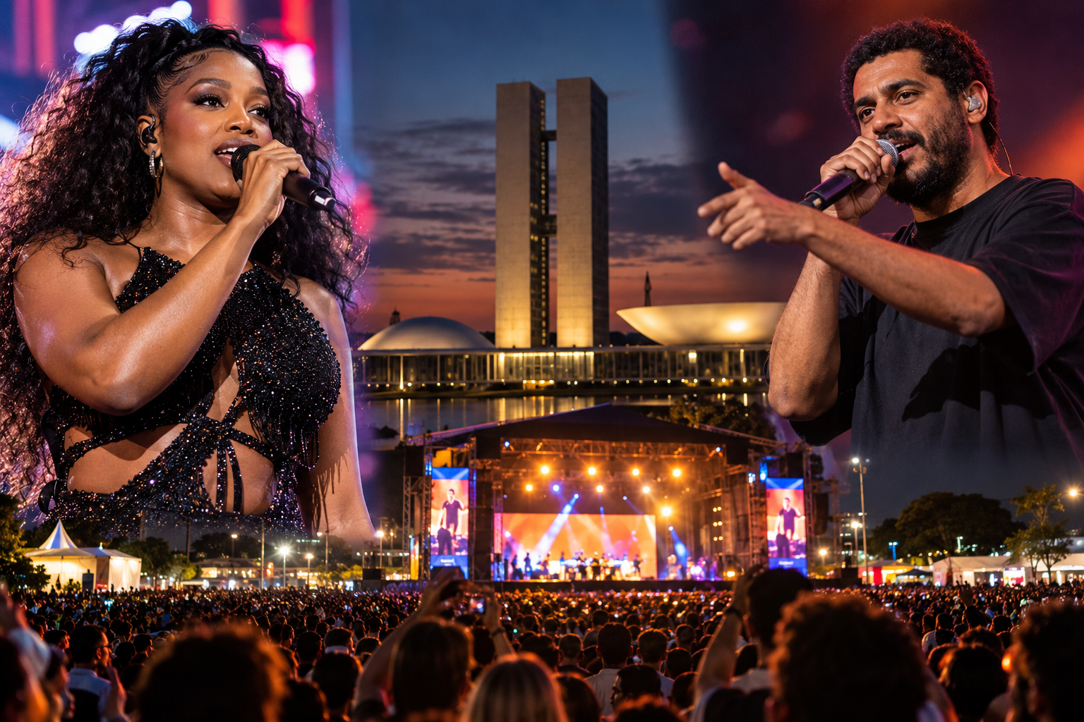 Brasília recebe Iza, Criolo e grandes atrações musicais em fim de semana de intensa programação cultural